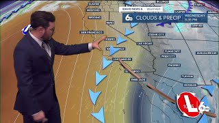 After calm cool days, snow potential is growing