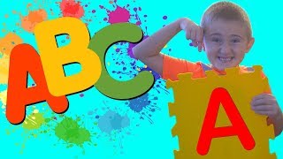 ABC Song | Aiden Pretend Play Learning Alphabet w/ Toys & Nursery Rhyme Songs