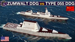 US Zumwalt Destroyer vs Chinese Type 055 Destroyer | Sea Power