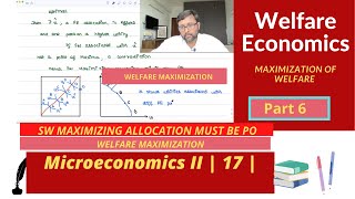 [Microeconomics II]Maximization of Welfare | Utility Possibility Frontier | Iso Welfare curves |17|