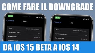Come Fare il Downgrade da iOS 15 Beta a iOS 14? [Senza iTunes]