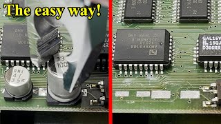 How To Remove SMD capacitors - How to desolder and replace the safe easy way!