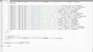 🎥 10 HOURS | AppleScript Source Code Typing Effect 🌟 | Developer Screen | Programming Inspiration