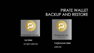 3 Backup and 2 Restore Methods for Pirate Lite Wallet