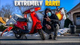 I BOUGHT A EXTREMELY RARE 2 STROKE MOPED FOR $200! |YAMAHA RAZZ 50CC | BARN FIND | JUSTDOITTRAY