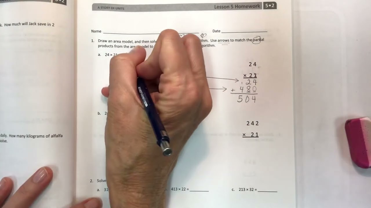 Eureka Math Grade 5 Module 2 Lesson 5 Homework Youtube