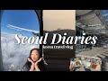 Traveling to KOREA 🇰🇷 flying from JFK to ICN, Korean Air Lounge, 16hr flight + first night in SEOUL