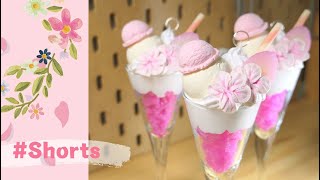 食べられないパフェ🌹🍦🍧 #shorts