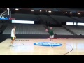 Sabonis and Sabonis - Arvydas and Domantas taking turns shooting