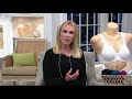 breezies wild rose lace seamless support bra on qvc