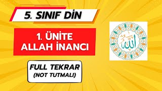 ALLAH İNANCI (1. ÜNİTE FULL TEKRAR) | 5. SINIF DİN KÜLTÜRÜ