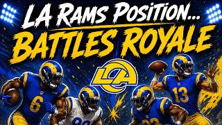 Early look at Position Battles on the Rams! QB, RT, WR, TE, RB, NT, LB