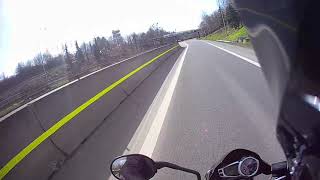 Projížďka Ova - Pustějov na Street Triple 675 25.4.2021