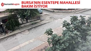 Bursa'nın Esentepe Mahallesi bakım istiyor