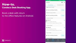 How to - Mobile - Book a Desk Android