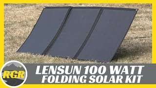 100 Watt Lightweight Portable Flexible Solar Panel Kit from Lensun | Product Review