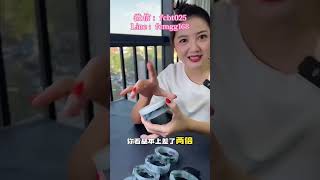 宽版轮胎冰飘花，真的可遇不可求！今天宠57岁的老婆！#翡翠 #翡翠手鐲 #翡翠手镯 #翡翠玉石 #緬甸玉 #缅甸翡翠 #緬甸翡翠