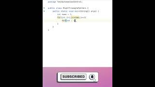 Java Program to Print Star Pattern (Right Triangle)