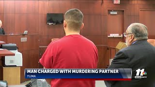 Man formally charged with murdering partner