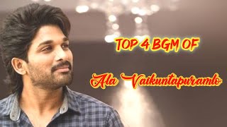 Top 4 BGM of Ala Vaikuntapuramlo || Allu Arjun Ringtones || #alluarjun