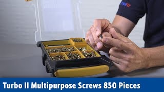 Turbo II Multipurpose Screws 850 Pieces | Screwfix