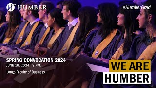 #HumberGrad Spring 2024 | Ceremony 5 of 11 | June 19 at 3 p.m.