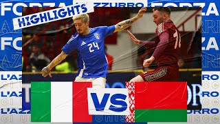 Highlights: Italia-Bielorussia 2-2 | Futsal | Qualificazioni Euro 2026