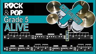 Alive - Drumless Backing Track + Notation (Trinity Grade 5)