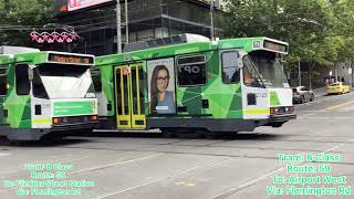 Trams at Bourke St Mall