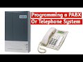 Program a telephone intercom system, pabx