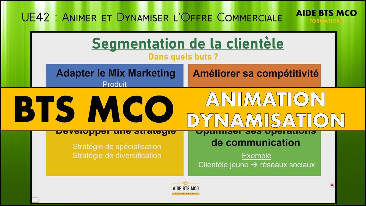 AIDE BTS MCO | Qu’est-ce Que La SEGMENTATION De La Clientèle ? | U42 ...