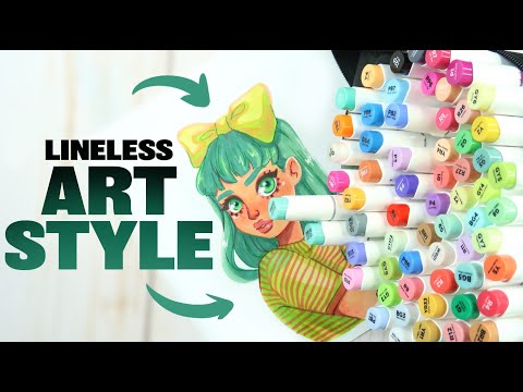 No Lineart Lineless Coloring Style Lineless Art Tutorial Youtube