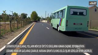 Mingəçevir şəhərində 4 yaşayış massivinin yolu yenidən qurulub