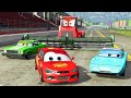 Lightning Mcqueen's Nightmare / Cars Movie Remake (Chick Gets Blended by Tractor) - BeamNG.drive