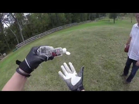 How to Make Football Gloves Sticky --- Use Grip Boost How to Make Football Gloves Sticky --- Use Grip Boost