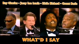 Ray Charles, Jerry Lee Lewis, Little Richard, Count Basie - What'd I Say (Live 1983 25th Grammy's)