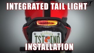 How to install an Integrated Tail light on a 2014-2016 Yamaha FZ-09 by TST Industries