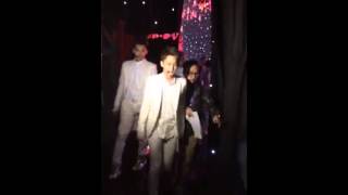 140419 EXO-M and other artists leaving backstage