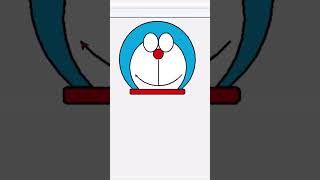 Creating DORAEMON with tkinter in python😀|| How to make DORAEMON GRAPHIC || #short #doraemon #shorts