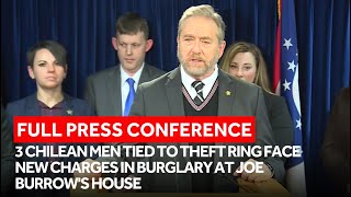 FULL PRESSER: 3 tied to Chilean theft ring charged in burglary at Joe Burrow's house