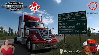 American Truck Simulator (1.53) International® LoneStar Delivery to Canada + DLC's \u0026 Mods