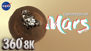 1st Mars 8K 360° Virtual Tour by Mastcam-Z on NASA's Perseverance Rover + Martian wind sounds 🎧