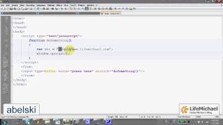The window.open Function in Java Script (1/2)