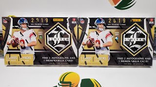 2019 Panini Limited Football 2 Hobby Box Opening