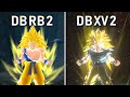 Goku - All Transformations & Attacks | Raging Blast 2 vs DBXV2 [SSJ-SSJ2-SSJ3-KX20]