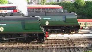 SWANAGE STEAM RAILWAY - BATTLE OF BRITAIN CLASS LOCOMOTIVES 3rd OF MAY 2009.