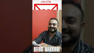 Tulu Comedy - Love Letter Before Vs After Marriage 😀 | Tulu Couple #shorts