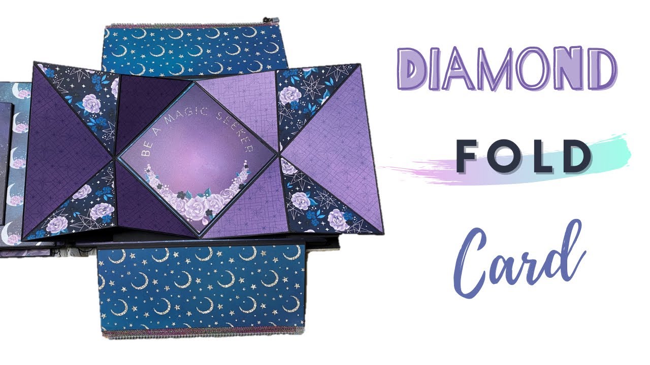 Diamond Fold Card рџ ћ Tutorial Diy Scrapbooking Youtube