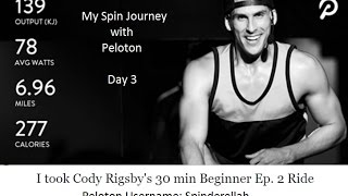 Peloton Spin Journey - Day 3