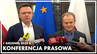 Konferencja prasowa Marszałka Sejmu po spotkaniu z Przewodniczącym PO